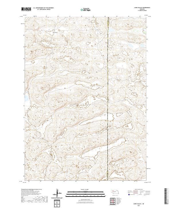 Lowe Valley, NE — USGS 7.5-minute topo (2021)