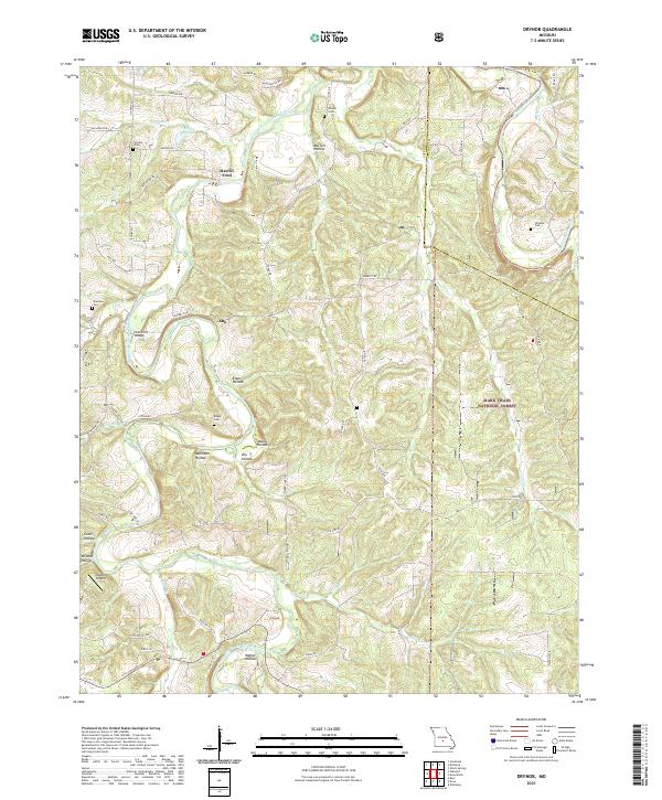 Drynob, MO — USGS 7.5-minute topo (2021)