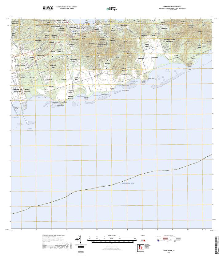 Christiansted, VI — USGS 7.5-minute topo (2024)