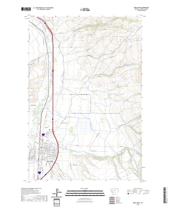 Deer Lodge, MT — USGS 7.5-minute topo (2024)