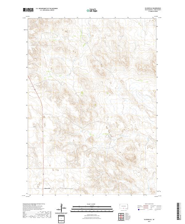 Olsonville, SD — USGS 7.5-minute topo (2021)