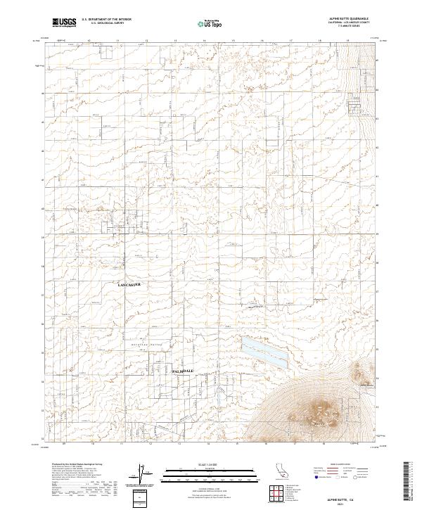 Alpine Butte, CA — USGS 7.5-minute topo (2021)