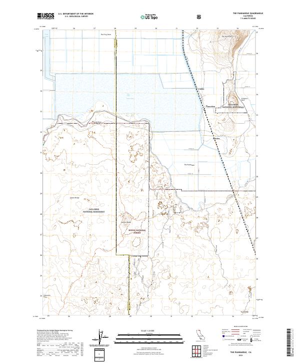 The Panhandle, CA — USGS 7.5-minute topo (2021)