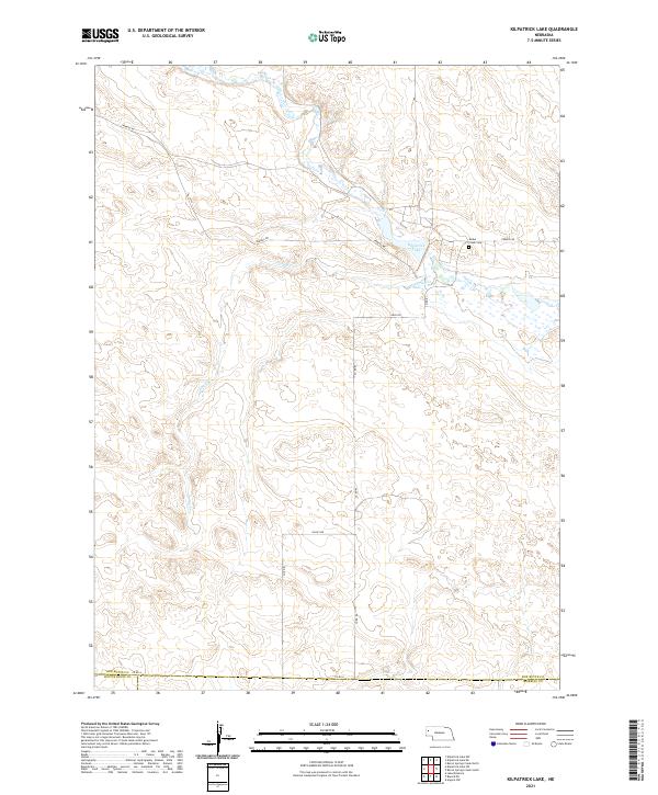 Kilpatrick Lake, NE — USGS 7.5-minute topo (2021)