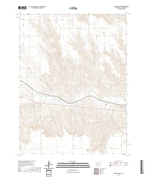 Wauneta West, NE — USGS 7.5-minute topo (2021)