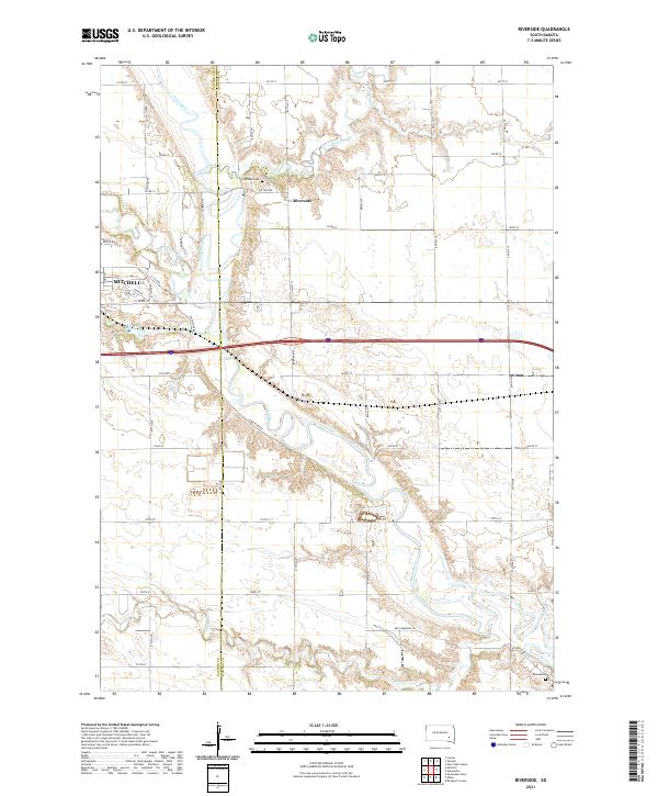 Riverside, SD — USGS 7.5-minute topo (2021)