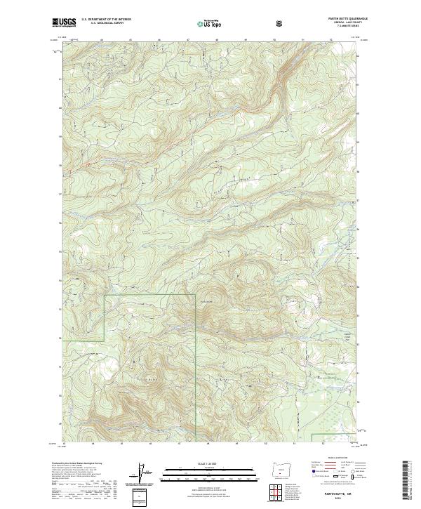 Partin Butte, OR — USGS 7.5-minute topo (2023)