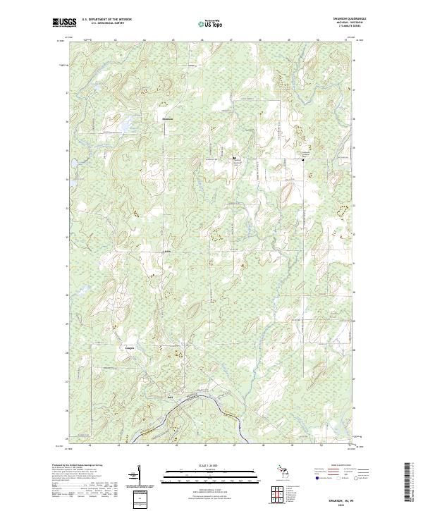 Swanson, MI-WI — USGS 7.5-minute topo (2023)