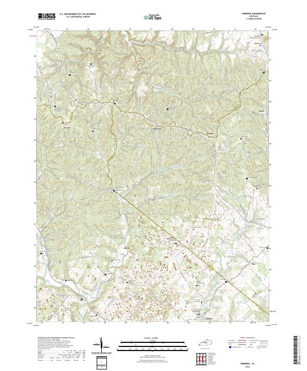 Hibernia, KY — USGS 7.5-minute topo (2022)