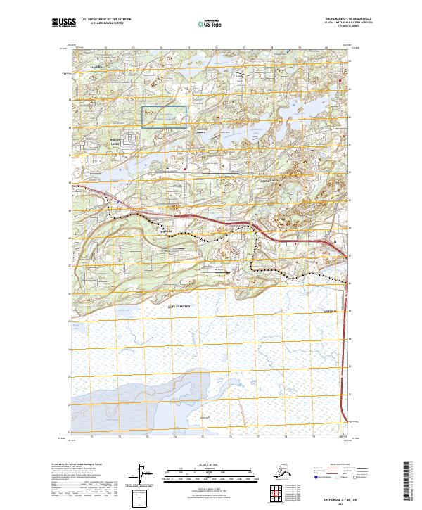 Anchorage C-7 SE, AK — USGS 7.5-minute topo (2023)