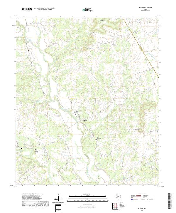 Rumley, TX — USGS 7.5-minute topo (2022)