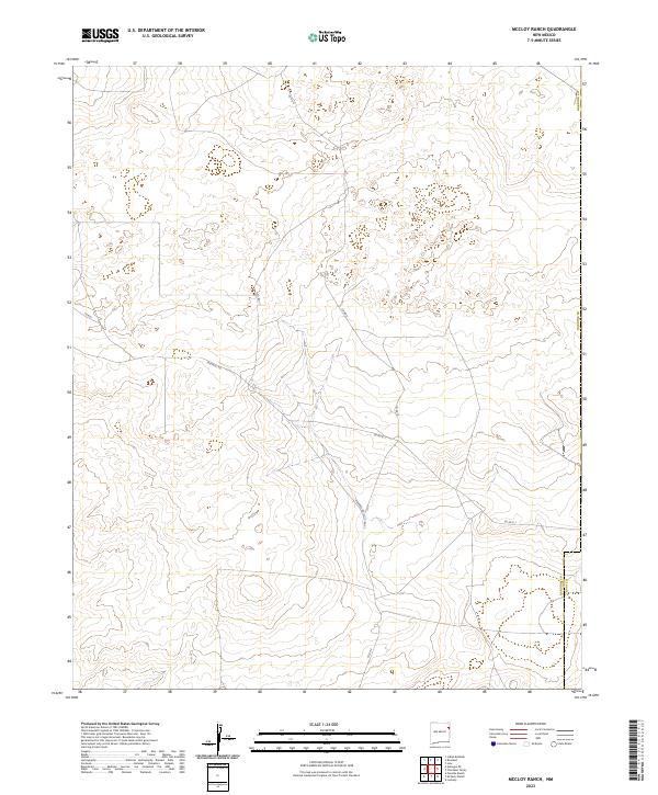 McCloy Ranch, NM — USGS 7.5-minute topo (2023)