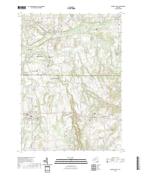 Honeoye Falls, NY — USGS 7.5-minute topo (2023)