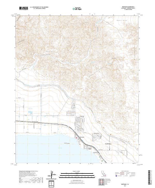 Mortmar, CA — USGS 7.5-minute topo (2021)