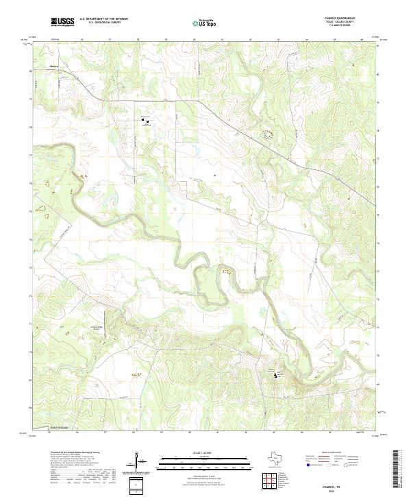 Charco, TX — USGS 7.5-minute topo (2022)