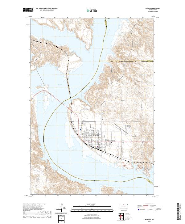 Mobridge, SD — USGS 7.5-minute topo (2021)