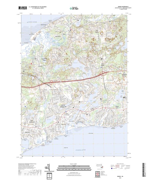 Dennis, MA — USGS 7.5-minute topo (2024)