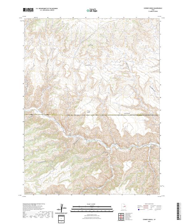 Cowboy Bench, UT — USGS 7.5-minute topo (2023)
