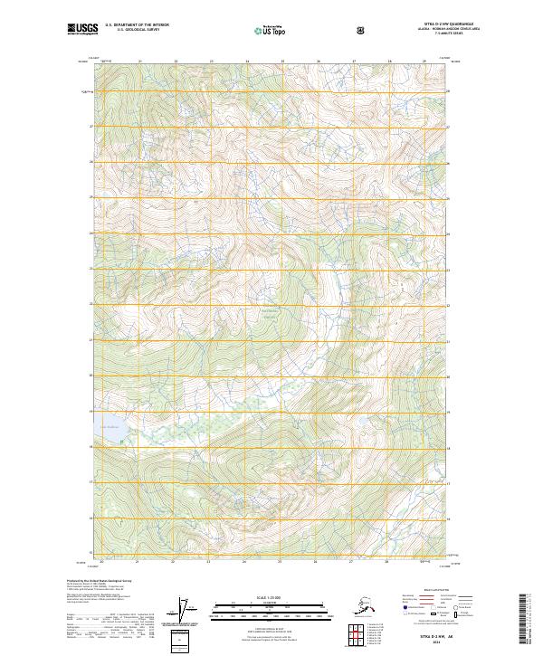 Sitka D-2 NW, AK — USGS 7.5-minute topo (2024)