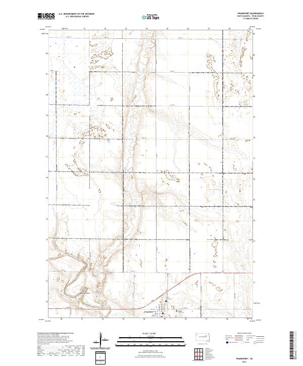Frankfort, SD — USGS 7.5-minute topo (2021)