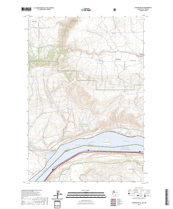 Stacker Butte, WA-OR — USGS 7.5-minute topo (2023)