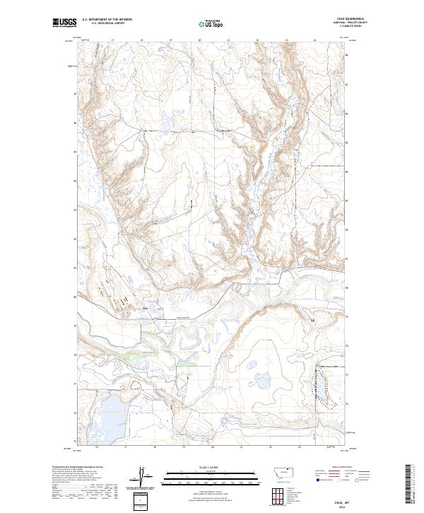 Cole, MT — USGS 7.5-minute topo (2024)