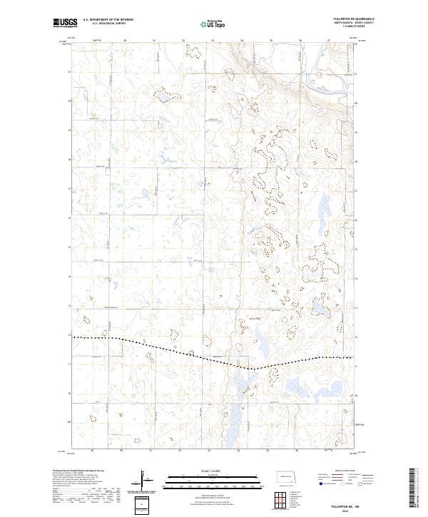 Fullerton NE, ND — USGS 7.5-minute topo (2024)