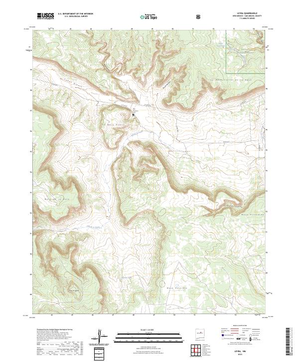 Leyba, NM — USGS 7.5-minute topo (2023)