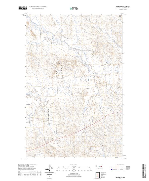 Smoky Butte, MT — USGS 7.5-minute topo (2024)