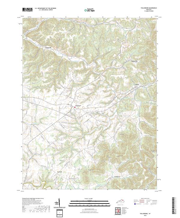 Tollesboro, KY — USGS 7.5-minute topo (2022)