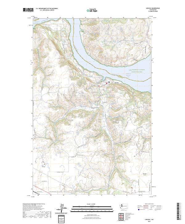 Lincoln, WA — USGS 7.5-minute topo (2023)