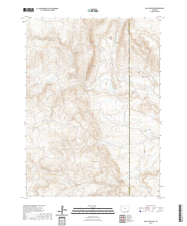 Goat Mountain, WY — USGS 7.5-minute topo (2021)