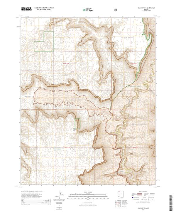 Grama Spring, AZ — USGS 7.5-minute topo (2026)