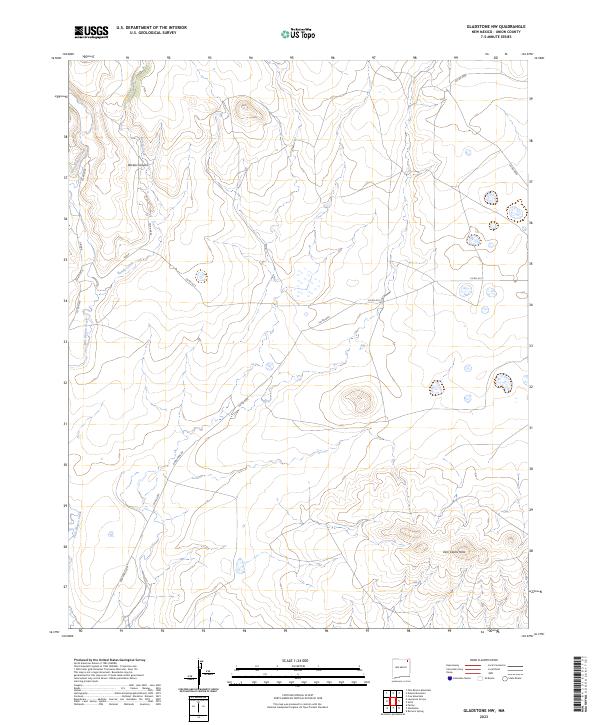 Gladstone NW, NM — USGS 7.5-minute topo (2023)