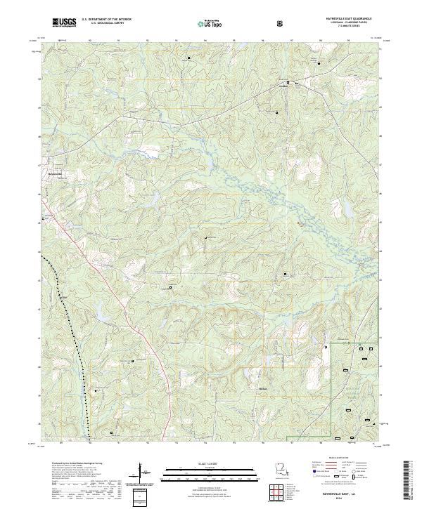 Haynesville East, LA — USGS 7.5-minute topo (2024)