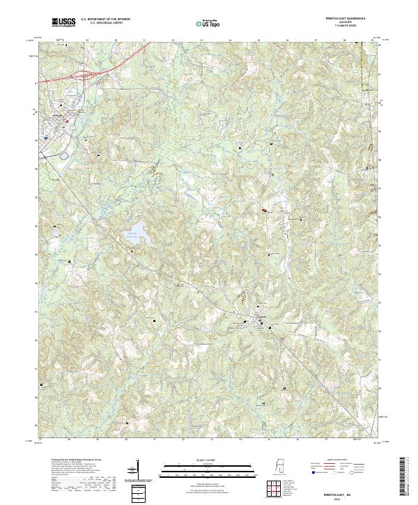 Prentiss East, MS — USGS 7.5-minute topo (2024)