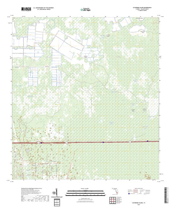 Catherine Island, FL — USGS 7.5-minute topo (2024)