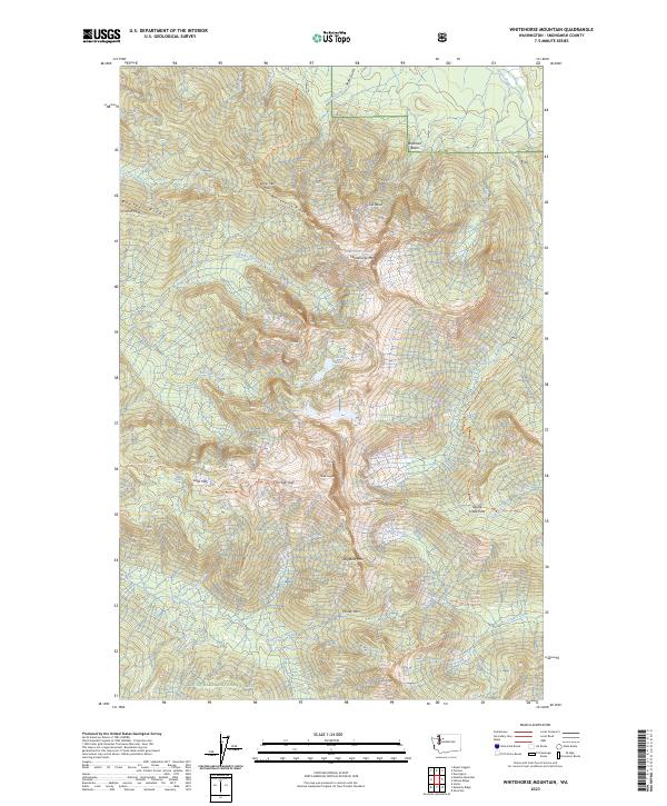 Whitehorse Mountain, WA — USGS 7.5-minute topo (2023)