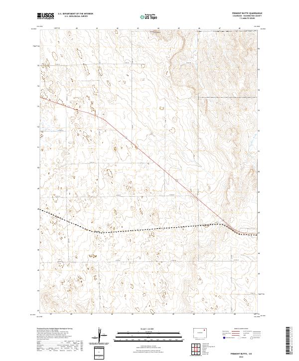 Fremont Butte, CO — USGS 7.5-minute topo (2022)