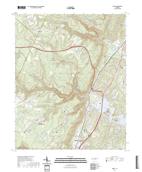 Soddy, TN — USGS 7.5-minute topo (2022)