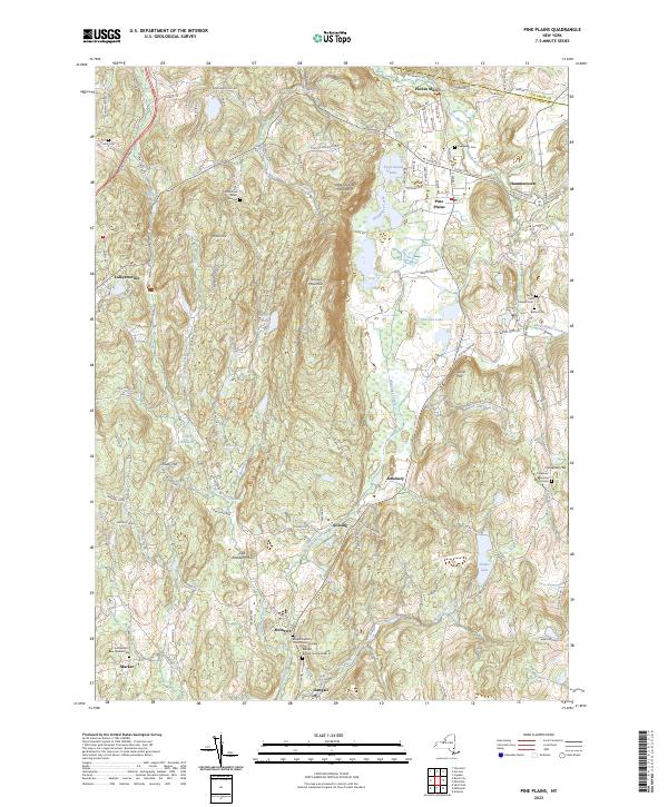 Pine Plains, NY — USGS 7.5-minute topo (2023)