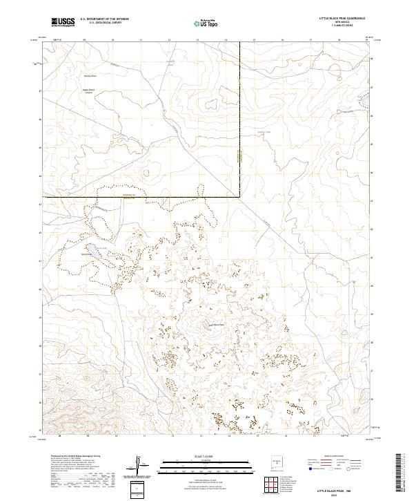 Little Black Peak, NM — USGS 7.5-minute topo (2023)