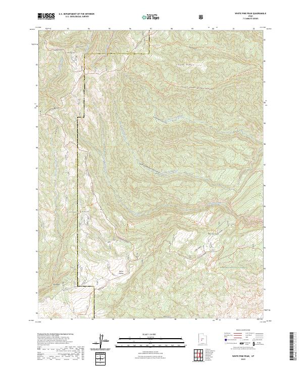 White Pine Peak, UT — USGS 7.5-minute topo (2023)