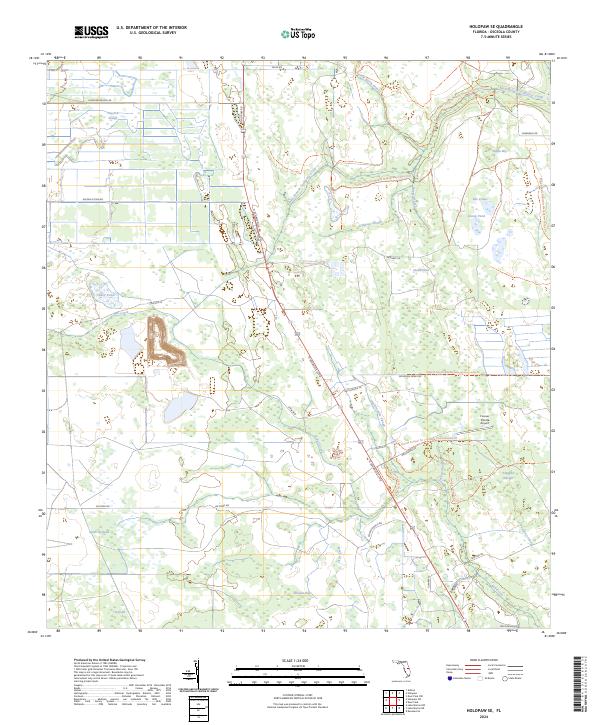 Holopaw SE, FL — USGS 7.5-minute topo (2024)