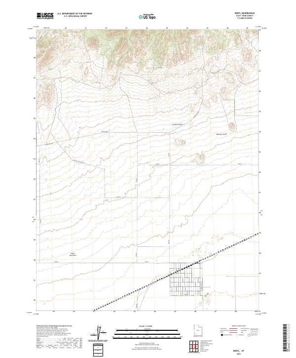 Beryl, UT — USGS 7.5-minute topo (2023)