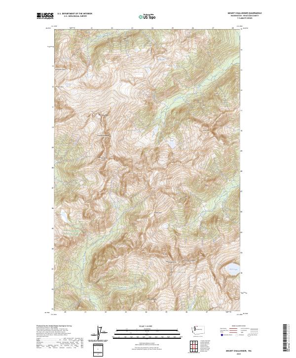 Mount Challenger, WA — USGS 7.5-minute topo (2023)