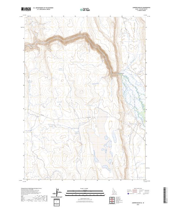 Juniper Basin SE, ID — USGS 7.5-minute topo (2023)