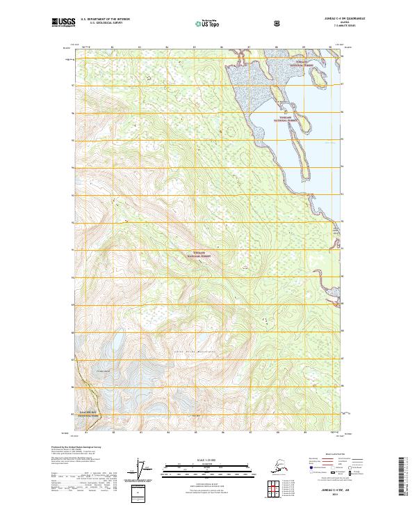 Juneau C-4 SW, AK — USGS 7.5-minute topo (2021)