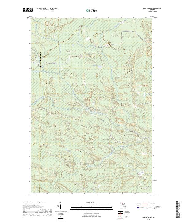 Northland NE, MI — USGS 7.5-minute topo (2023)