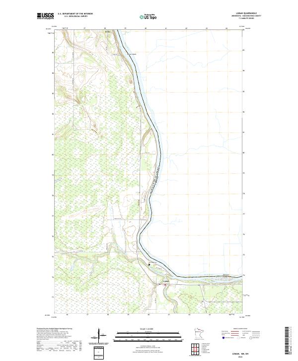 Loman, MN-ON — USGS 7.5-minute topo (2022)
